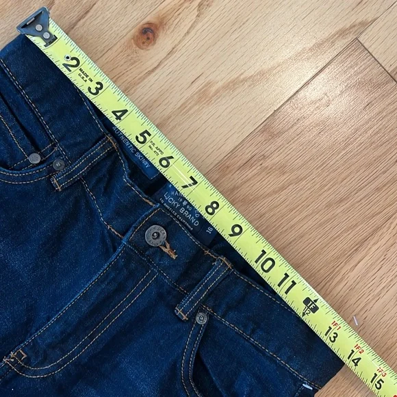 Lucky Brand Dark Wash Richmond Authentic Skinny Jeans Size 16 NWT inseam 29 - Picture 12 of 16